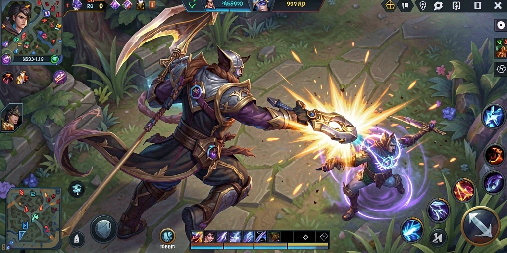 Screenshot pertarungan gameplay seru di 99RP.