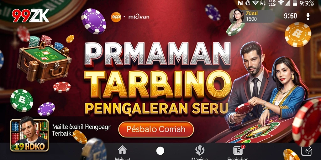 Screenshot gameplay 99ZK menampilkan suasana kasino yang mengesankan.