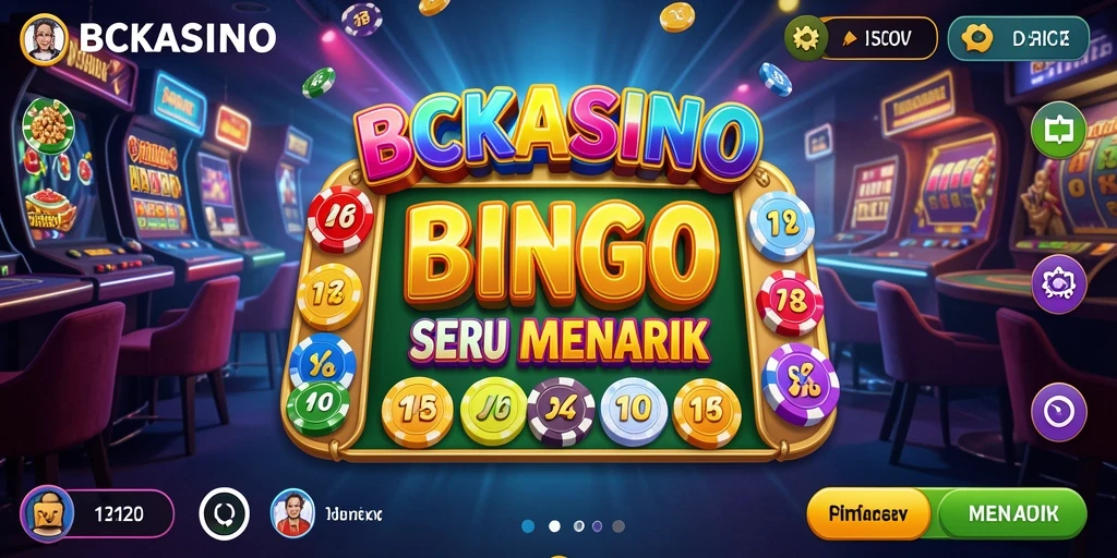 Tampilan seru dari permainan Bingo di BCKASINO.
