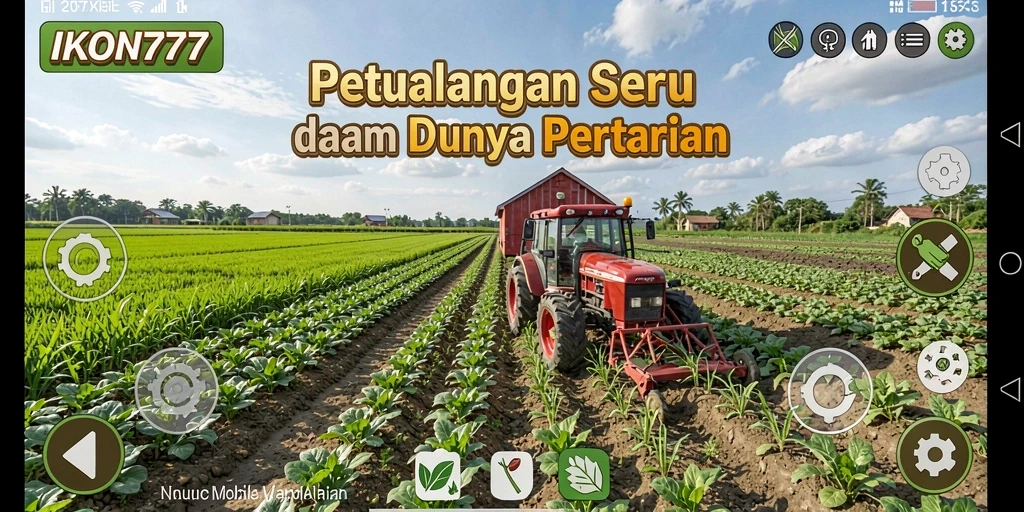 Tampilan gameplay seru di dunia pertanian IKON777.