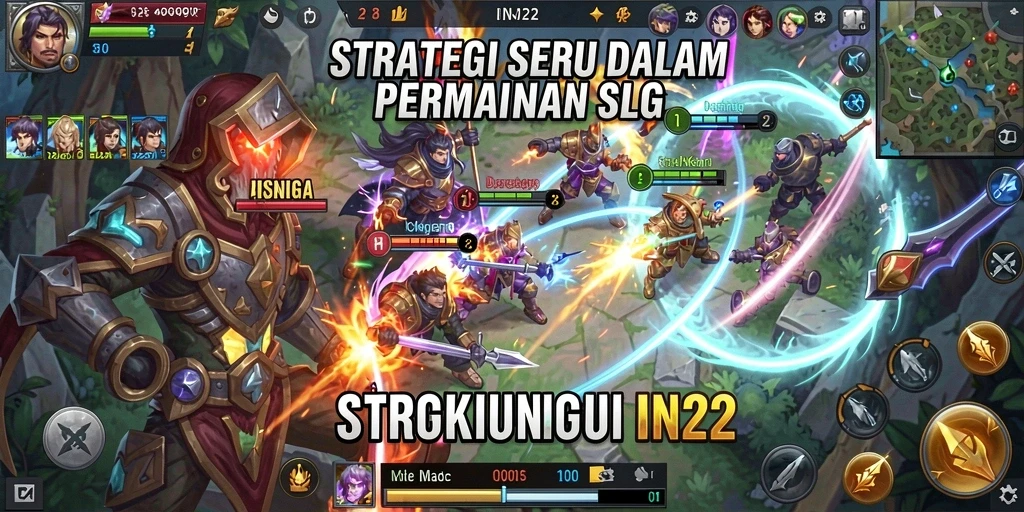 Tampilan screenshot <strong>IN22</strong> menunjukkan aksi epik dalam pertempuran strategis.