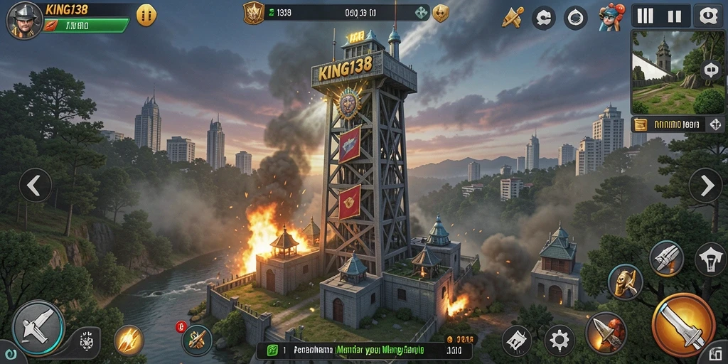 Gameplay seru di KING138 dengan elemen Tower Defense.