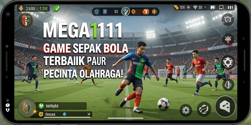 Tampilan gameplay MEGA111 yang mendebarkan di lapangan hijau.