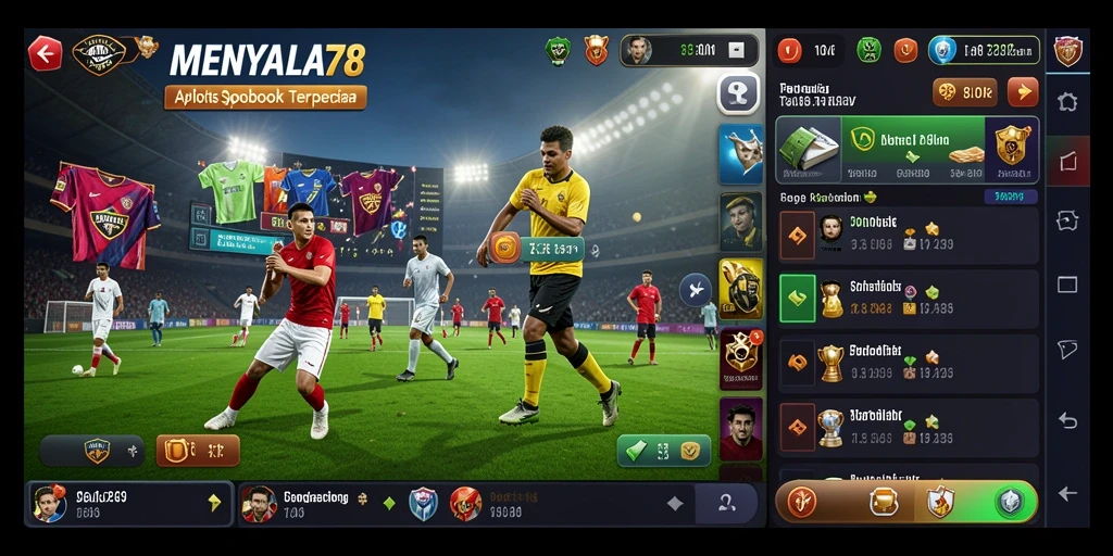 Tampilan utama MENYALA78 dengan antarmuka sportsbook yang menarik.
