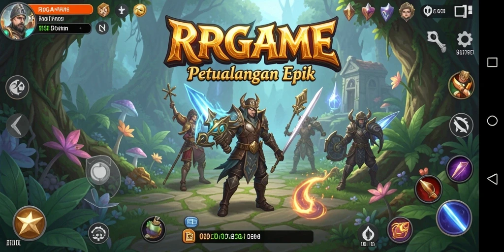 Tampilkan gameplay menarik RPGAME dalam dunia petualangan yang seru.