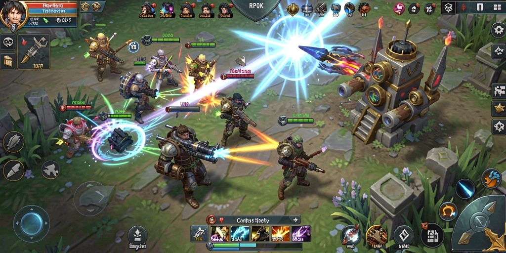 Tampilan gameplay menarik dari RPOK dengan strategi SLG yang mendebarkan.
