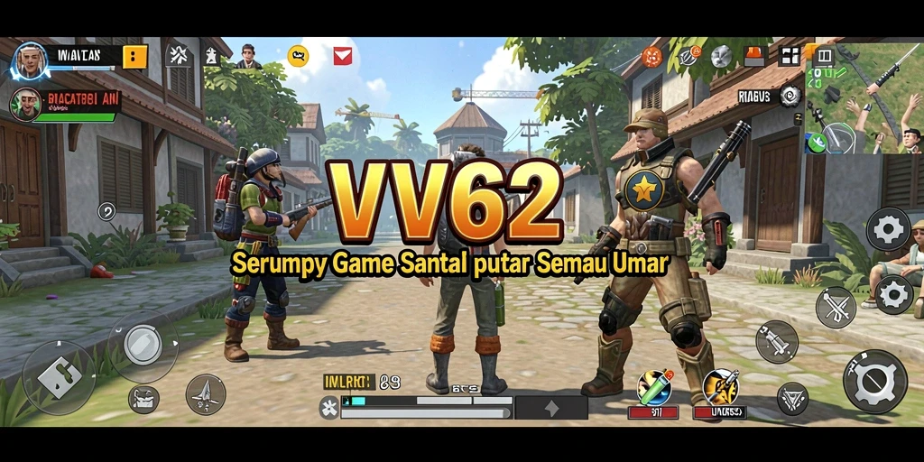 Screenshot gameplay VV62 yang menunjukkan berbagai tantangan menarik.